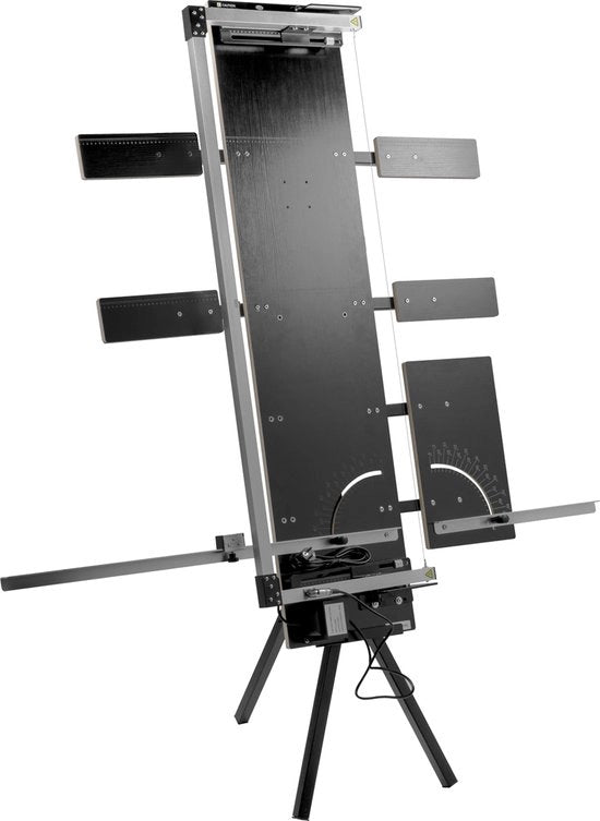 Snijmachine per schiume, 42 cm massima taglia, 127 cm massima lunghezza, tagliatrice a filo riscaldato, regolabile 0-90°, 6 fili riscaldati, con piatto e piatto laterale, per schiume e gomma di rasoio