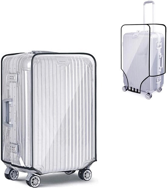 Cassetti per bagagli - Protezione bagagli - Transparente e antiscivolo - 76 cm - Copertura bagagli in PVC - Ideale per viaggi - Adatto per 28 EU