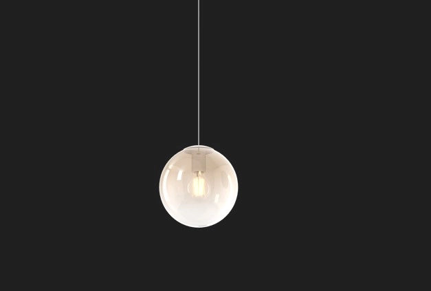 SOSP. BIANCO 3 LUCI TONDO VETRI (1 PICCOLO AMBRA+1 MEDIO BRONZO+1 GRANDE AMBRA) 1194BI-S3 TMIX-AB