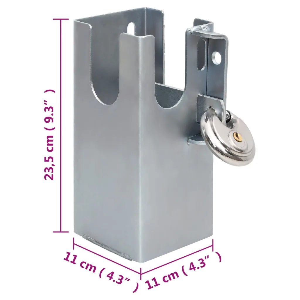 Lucchetto Argento 11x11x23,5 cm Acciaio CFW7048639