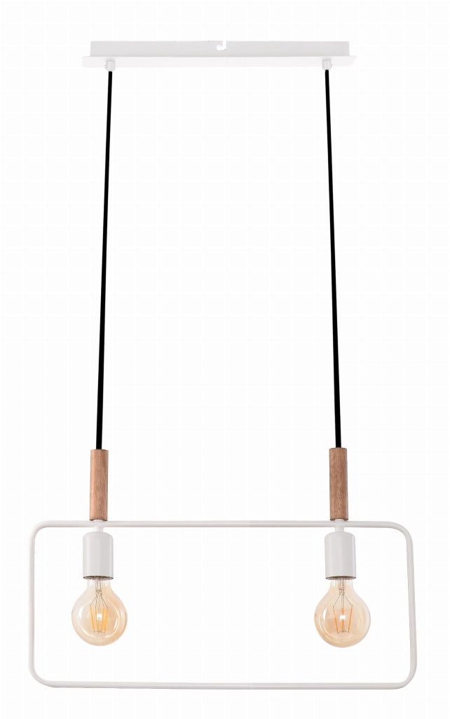 Lampada a sospensione Frame Candellux bianca 2xE27