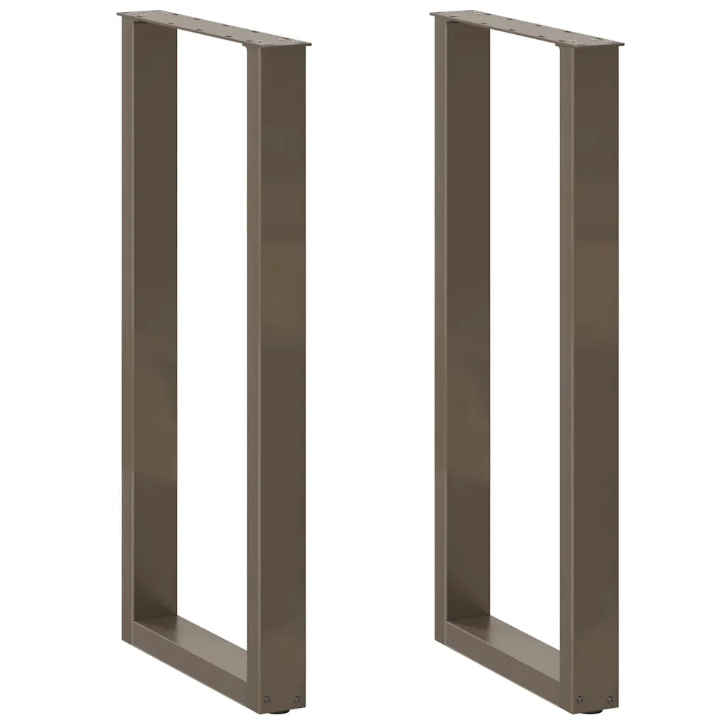 Gambe per tavolo da bar forma U 2 pz naturale 40x(100-101) cm 4013231