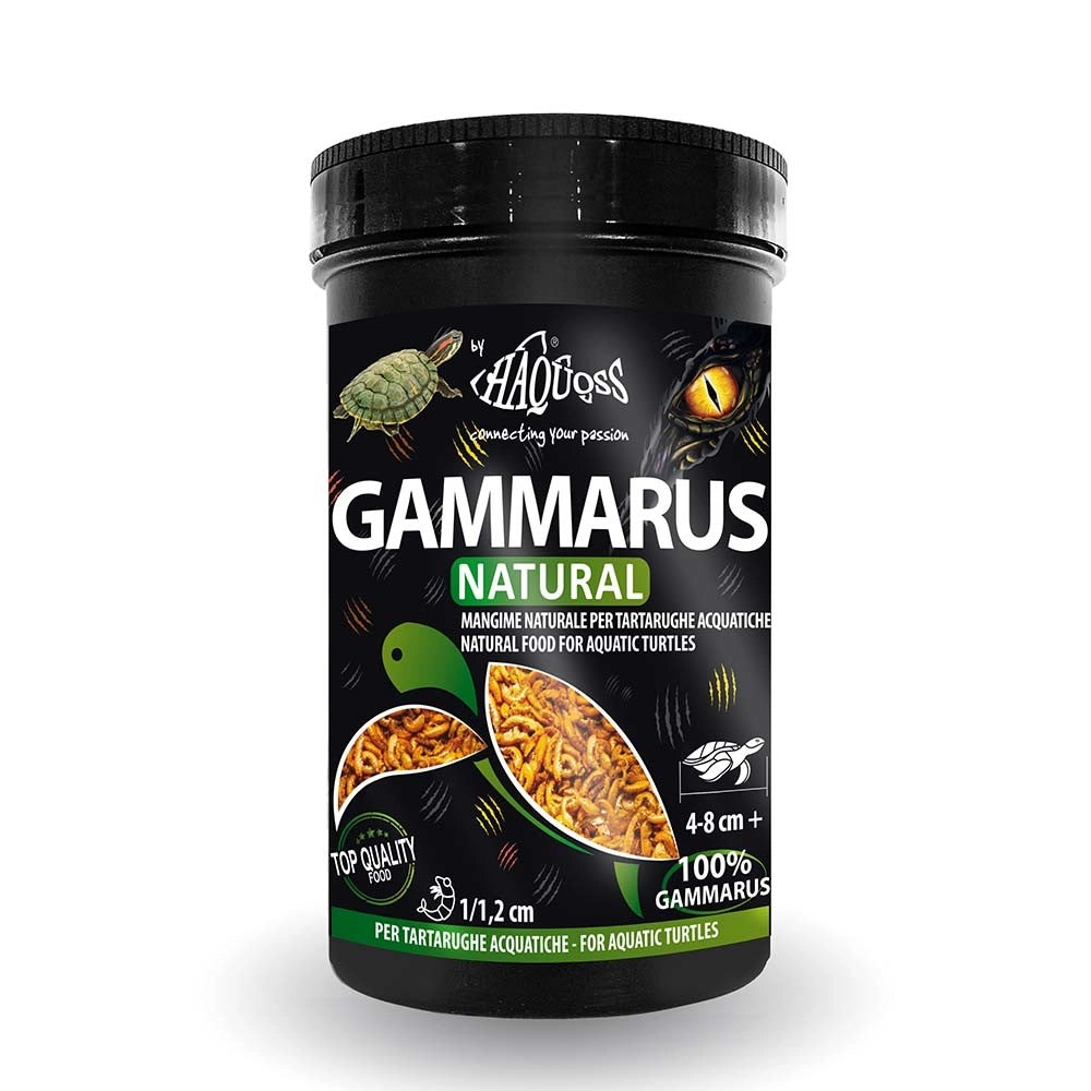 Haquoss Gammarus Natural - 100% Gammarus per tartarughe acquatiche Formato: 1000 ml