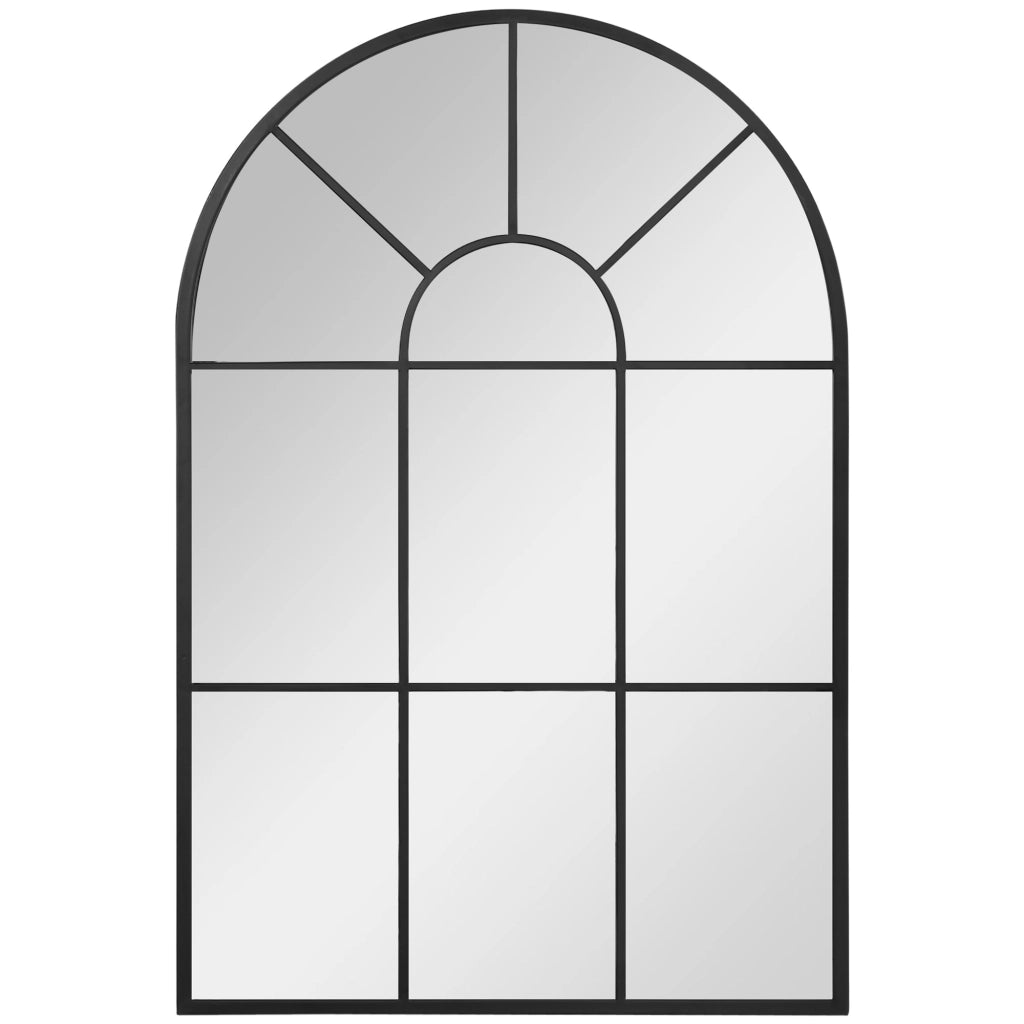 SPECCHIO DA PARETE 91 x 60 cm Metallo Nero