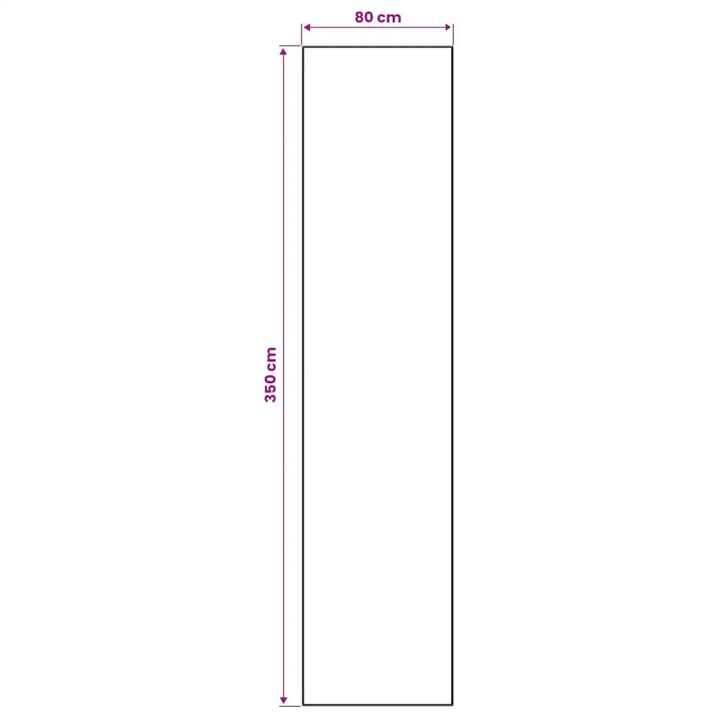 Runner Tappeto LESAKA Nero e bianco 80 x 350 cm 42045372