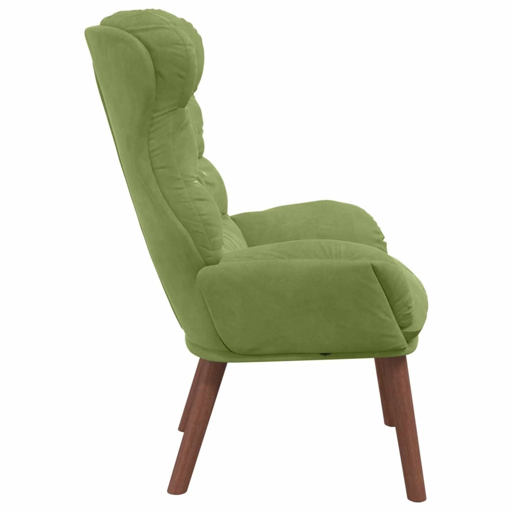 poltrona Verde chiaro 69 x 74 x 93 cm Velluto 42001890