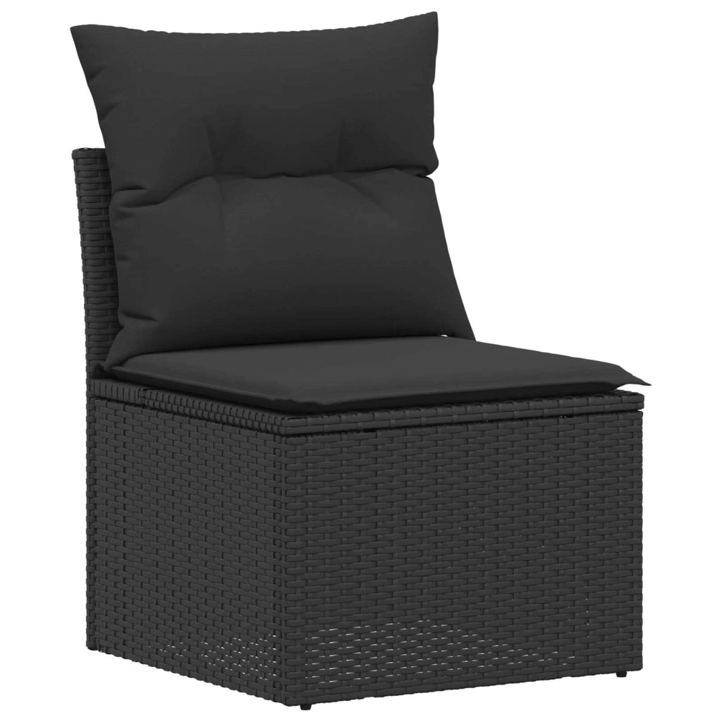 Set di divani 6 pz 4-Numero di posti Nero 3447067