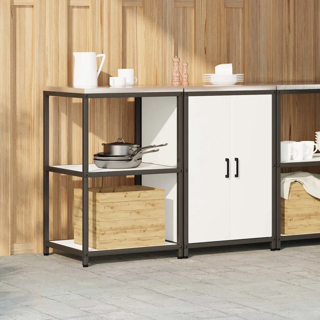 Set di Stoccaggio per Cucina con lo scaffale 2 pcs Bianco 3392688
