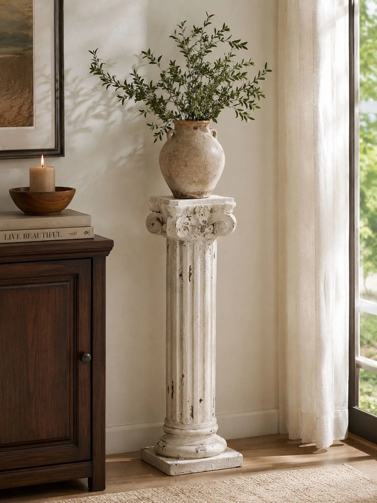 Colonna in magnesio bianco, 30x30x100 cm (altezza)