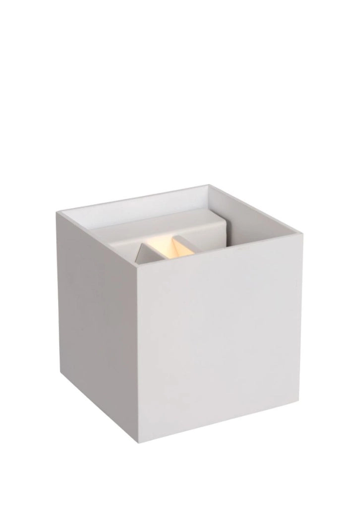 Applique Lucide XIO bianca in alluminio G9 LED 4W 2700K