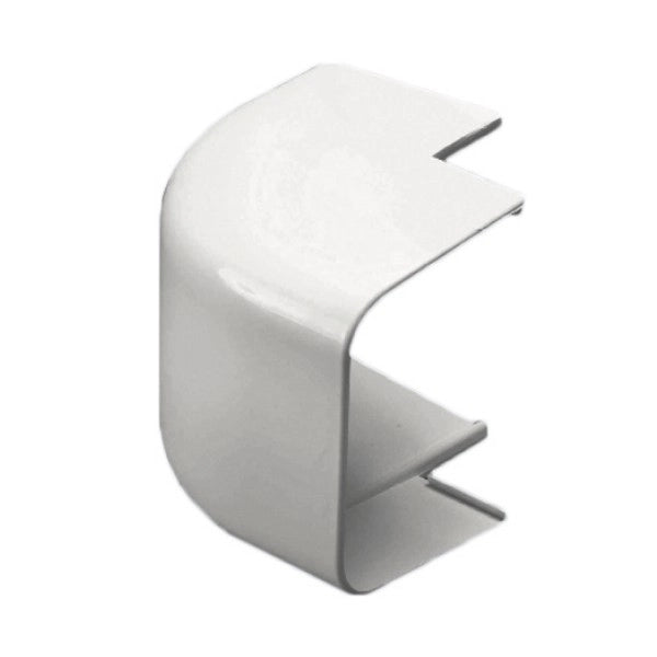 RACCORDO ANGOLO ESTERNO PER CONDIZIONAMENTO IN PVC - 65XH50 MM  - GIS
