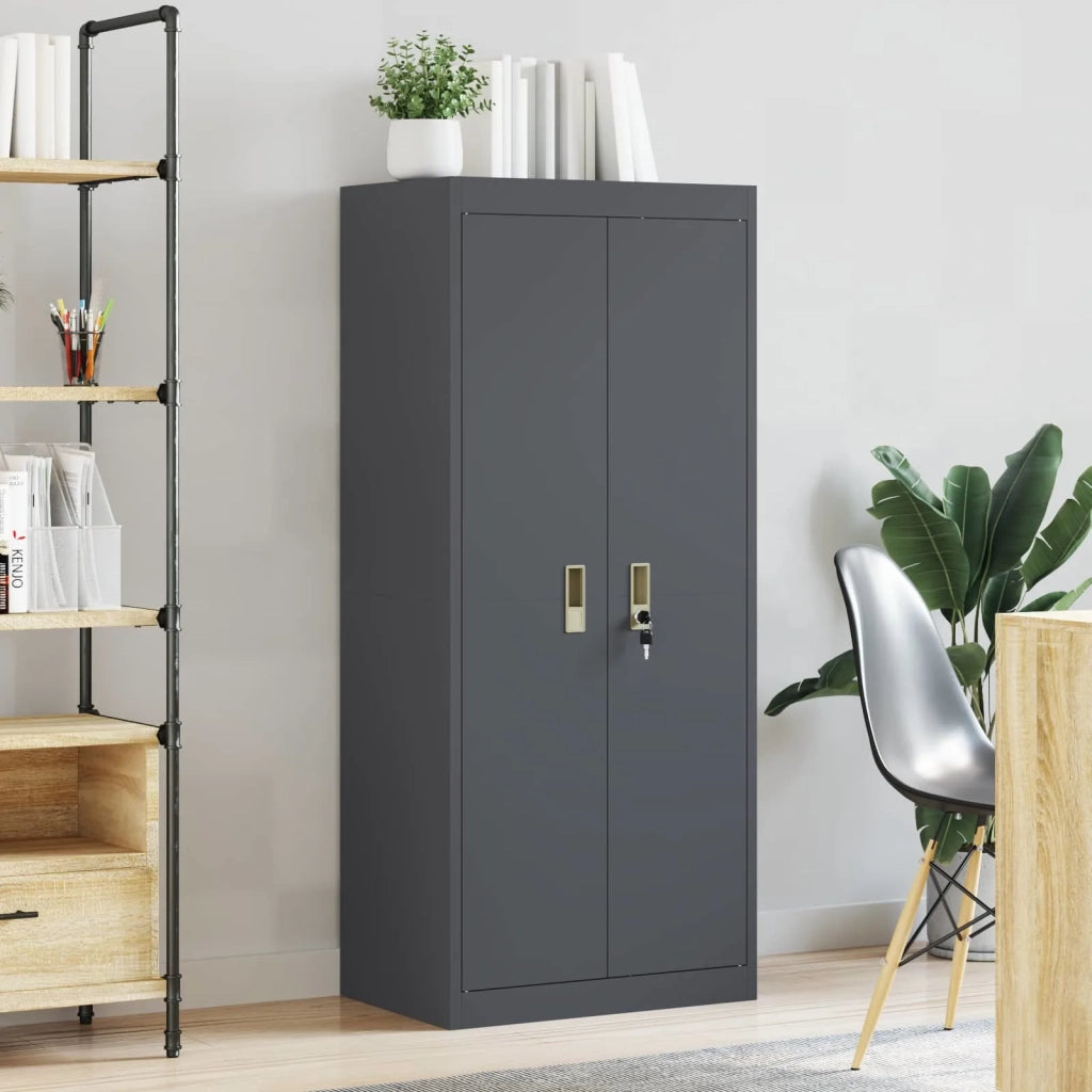 Armadio Antracite 60 x 40 x 140 cm Acciaio 891738