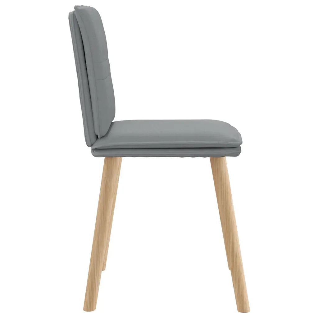 Sedie da Pranzo 6 pz Grigio Chiaro in Tessuto 3315625