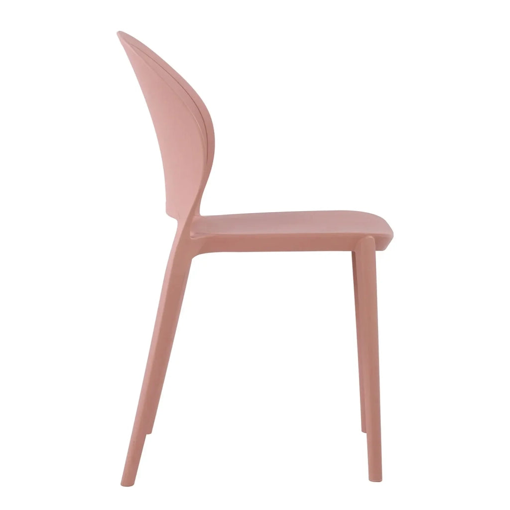 LÚZETE - SEDIA IMPILABILE ROSA PALE HARLEM