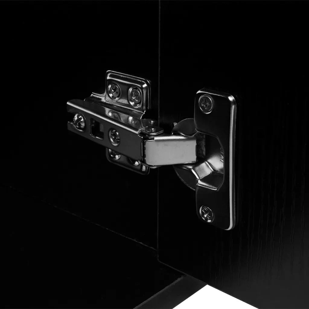 Mobili da Bagno con Lavabo Set 9 pz Nero 272229