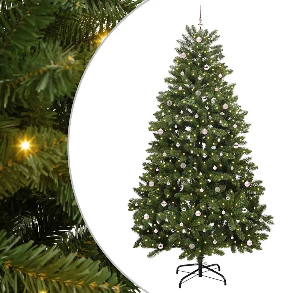 Albero di Natale artificiale 300 cm 300 LED Bianco caldo Verde 3395723