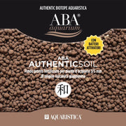 Aquaristica ABA FondoPronto Authentic Soil 2,5 L- substrato fertile di origine vulcanica per acqua dolce Granulometria: 3-5 mm, Colore: Marrone Medio