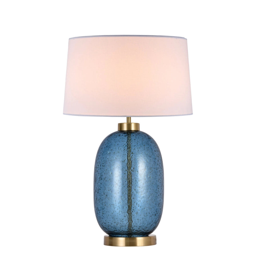 Lampada da tavolo Amur blu E27 58 cm Light Prestige