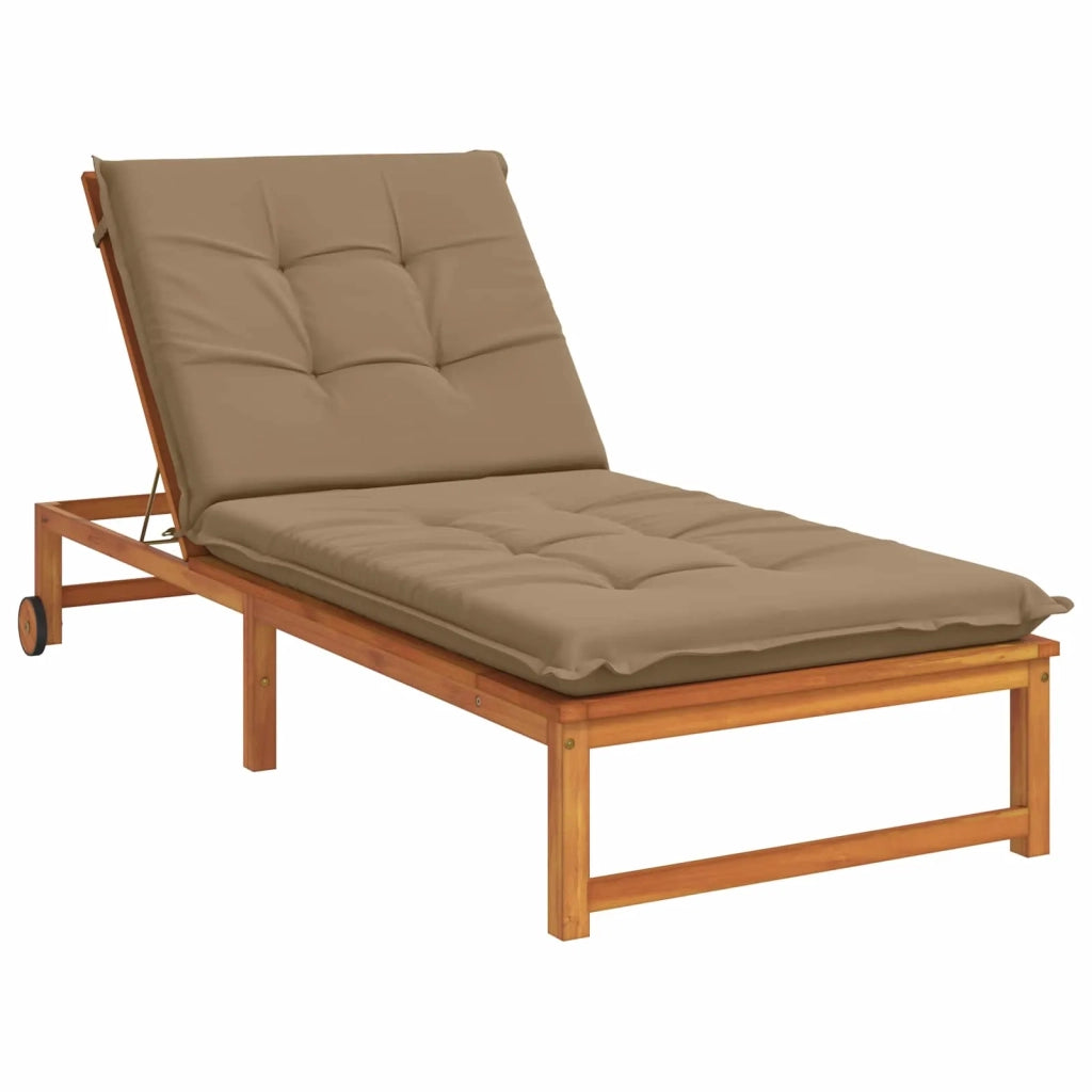Cuscino per Lettino GEMERT 100% Poliestere Tortora 947482