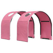 Tunnel per Letto 2 pcs Rosa 211 x 52,5 x 2 cm Poliestere 893705