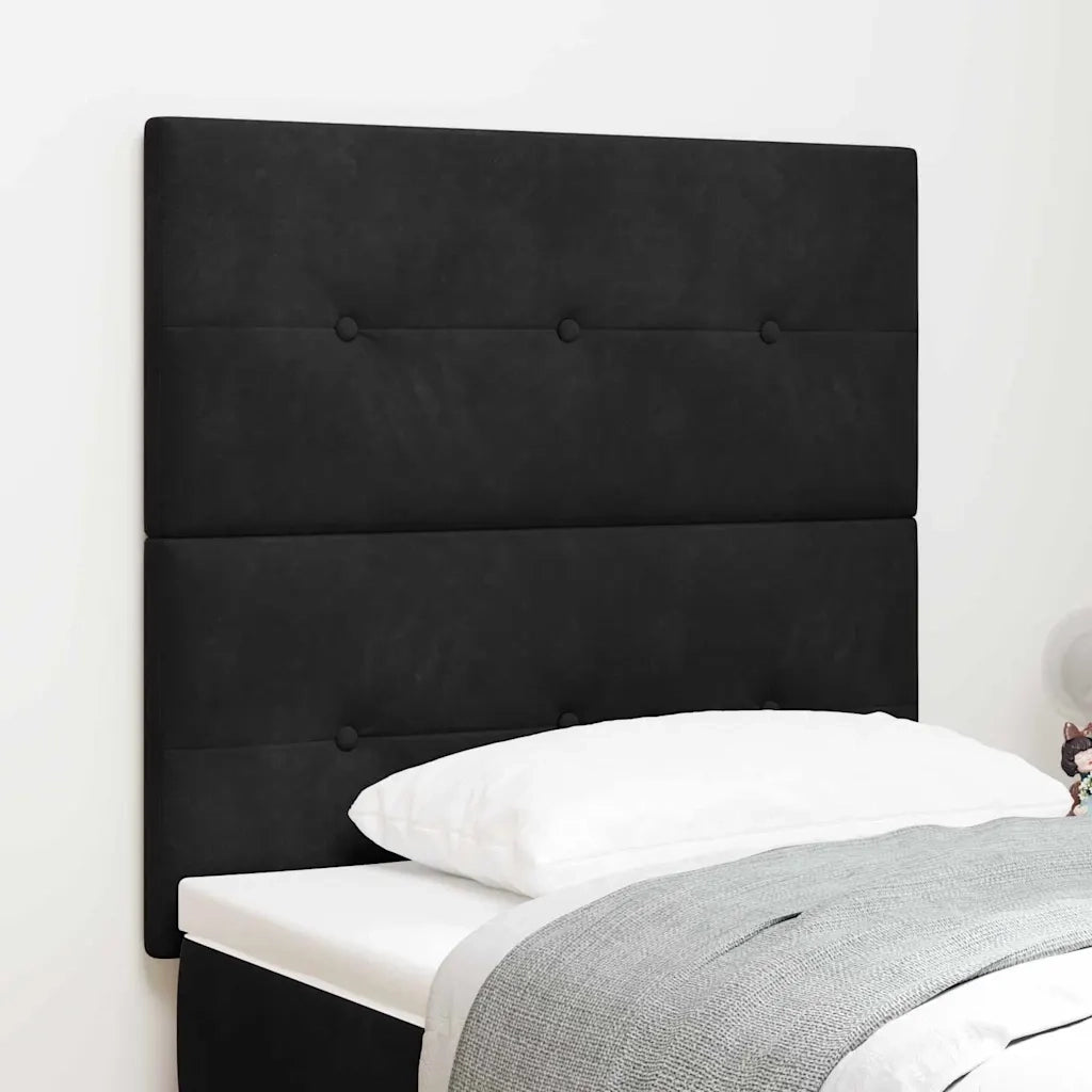 Testiera | Testata Nero 100 cm Velluto
