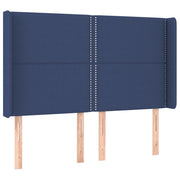 Testiera | Testata ad Orecchio Blu 147x16x118/128 cm in Tessuto