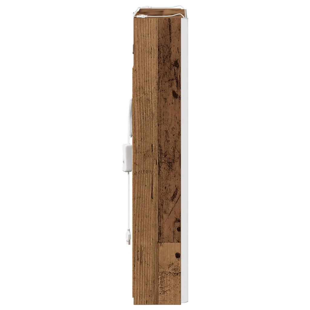 Mobiletto per specchio da bagno Legno vecchio 889229
