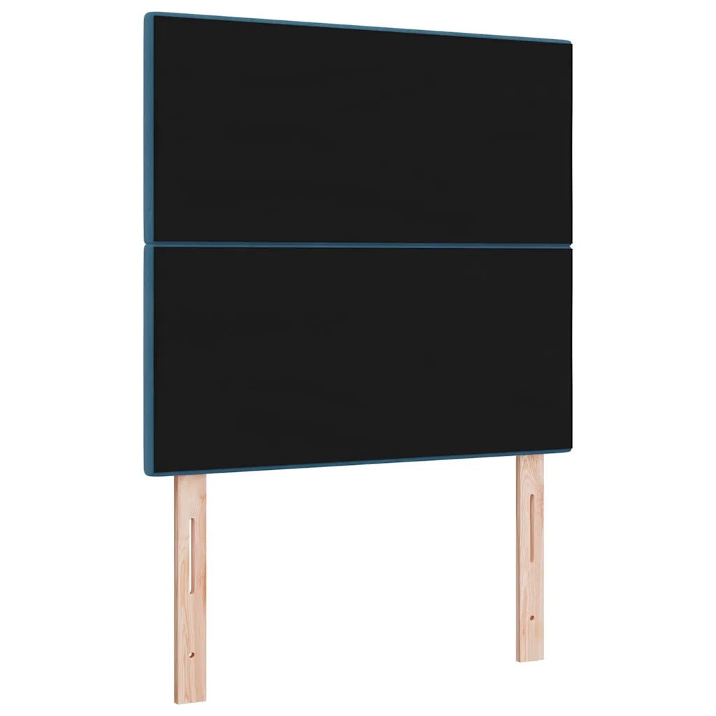Testiera | Testata LED con strisce LED Blu 90 cm Velluto
