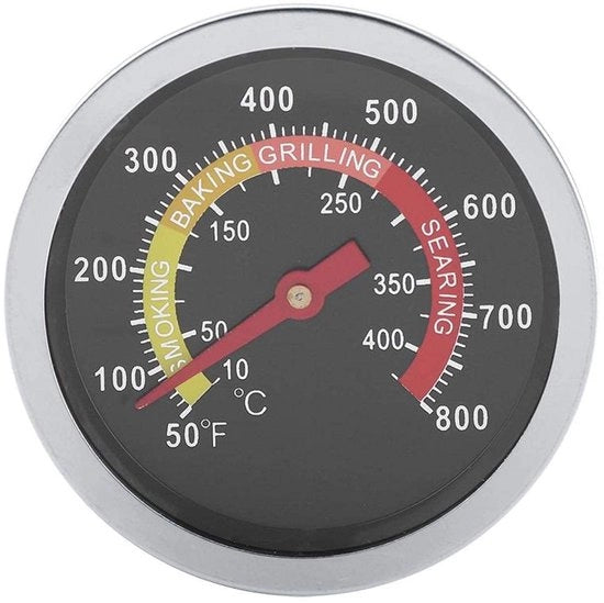 Termometro per griglia in acciaio inossidabile - Misura temperatura 50-800℉ - Adatto per barbecue - RVS - Preciso - Naufragio