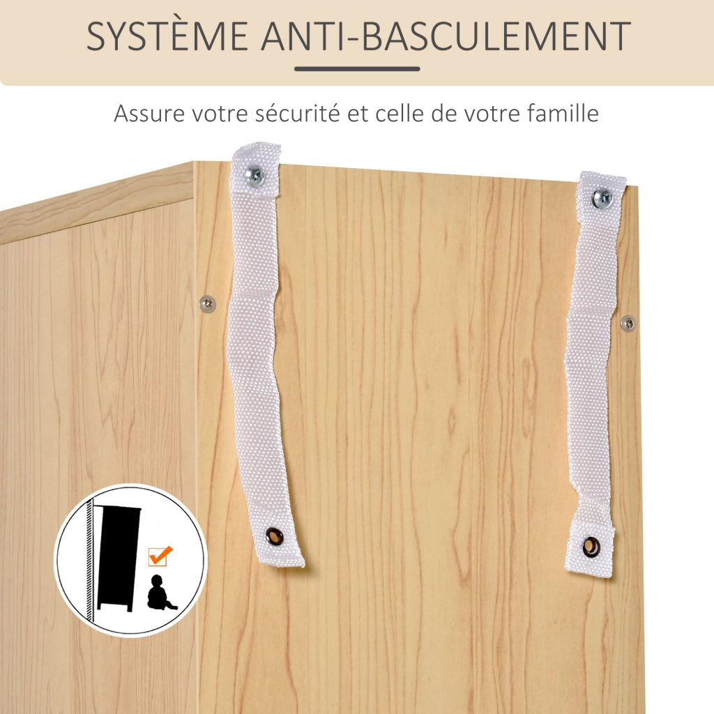 Libreria per CD e DVD con 12 scomparti ¨C Minimal ¨C 21x20x175 cm legno naturale