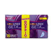 LINES SETA ULTRA ASSORBENTI NOTTE CON ALI LUNGO PACCO DOPPIO 18 PZ