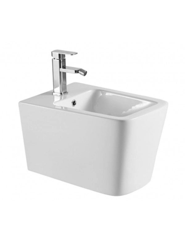 BOFY bidet sospeso bianco in porcellana 53x36,5x31,5 cm