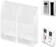 Organizzatore di Trucco Transparente - Scatola di Ripostiglio con 2 Comparti - Supporto per Parete - Risparmio di Spazio - Materiale Acrilico Duraturo - Organizzazione Pratica