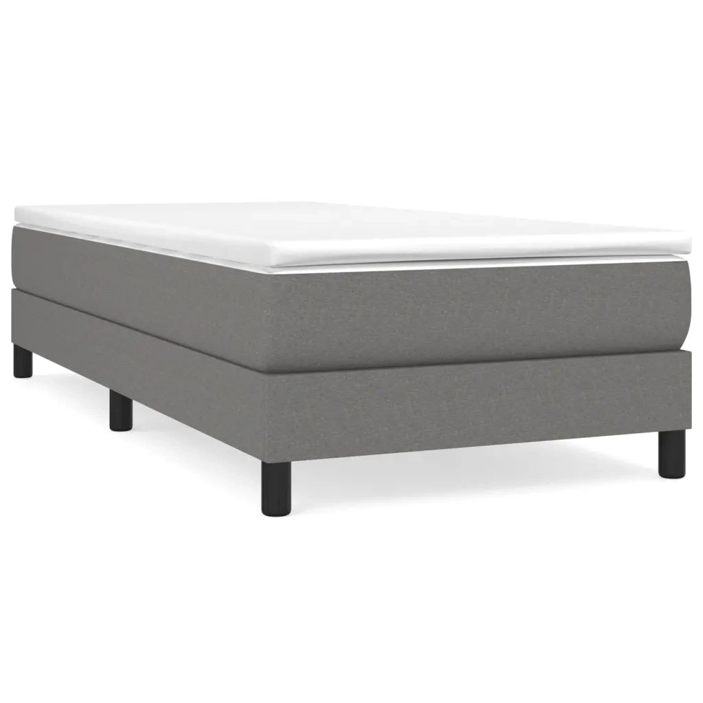 Giroletto a Molle con Materasso Grigio Scuro 80x200 cm Tessuto 3144030