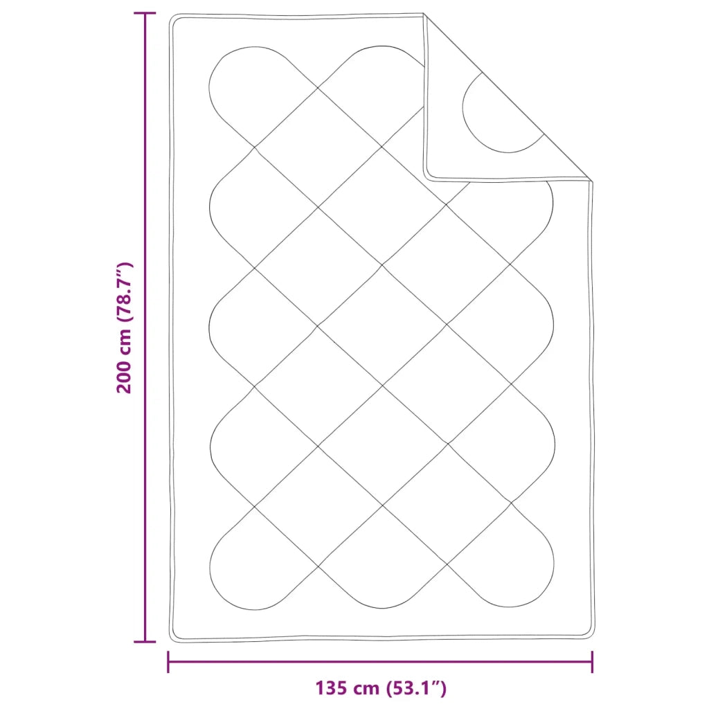 Set di Piumoni con cuscino 2 pz | Duvet Bianco Microfibra