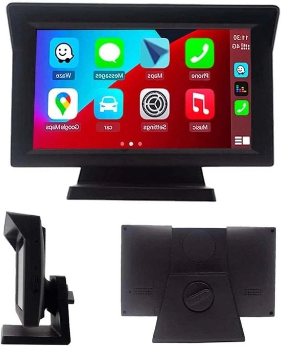 Monitor Auto 7 Pollici con Display IPS HD Touchscreen Bluetooth Android Auto e Carplay Draadloos Vrachtwagen