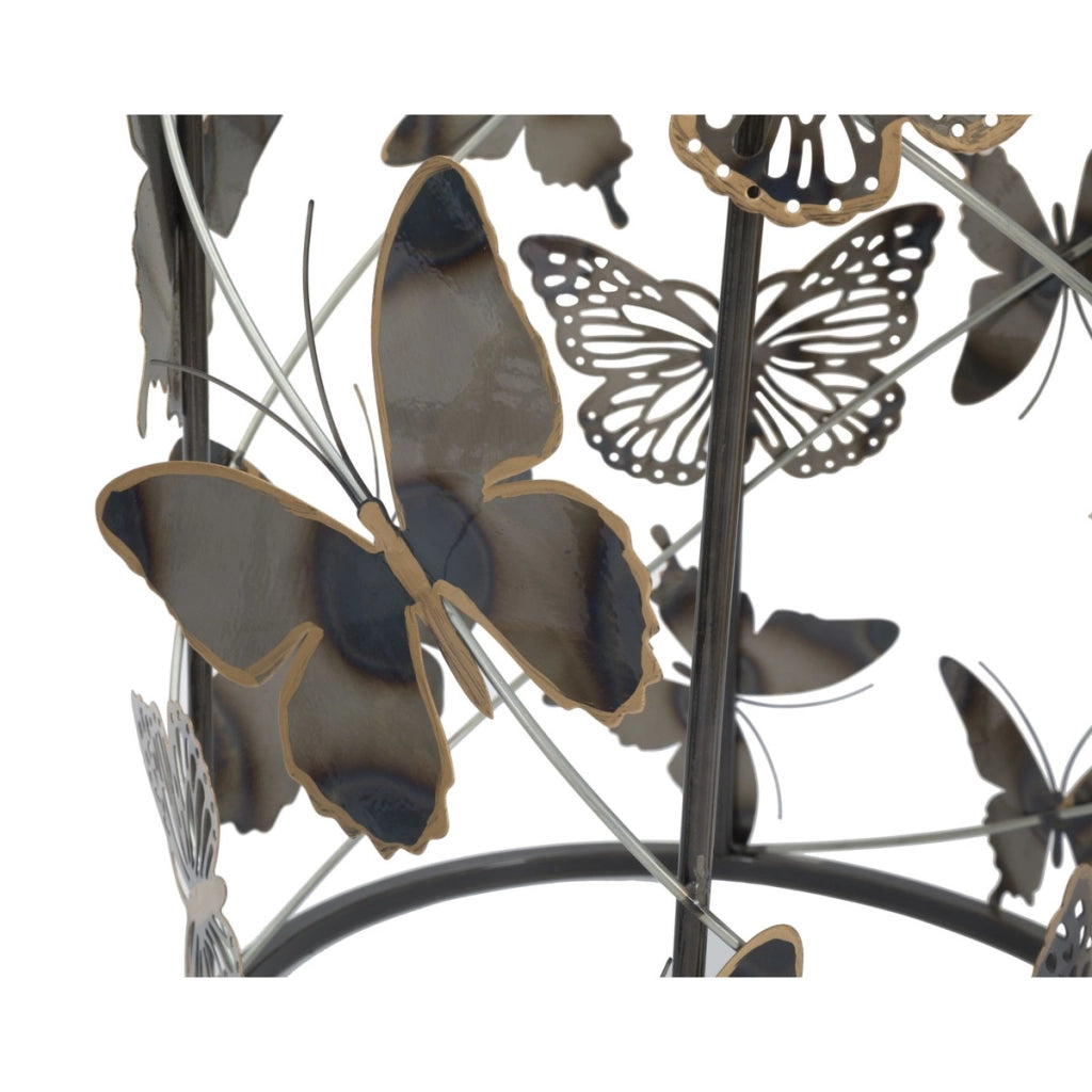 Set di Tavolini Farfalla 34, Multicolore, Metallo, 41,3x41,3x55 cm