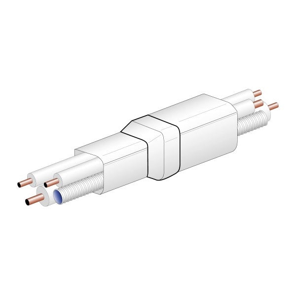 RIDUZIONE DERIVAZIONE PER CONDIZIONAMENTO IN PVC - 90XH65 MM  - GIS