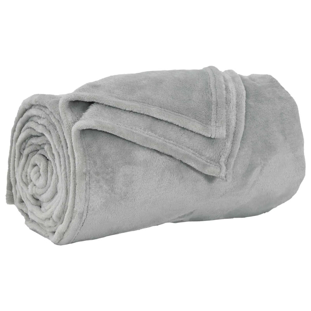 Coperte da Pile 6 pz Grigio 130 x 150 cm Panno