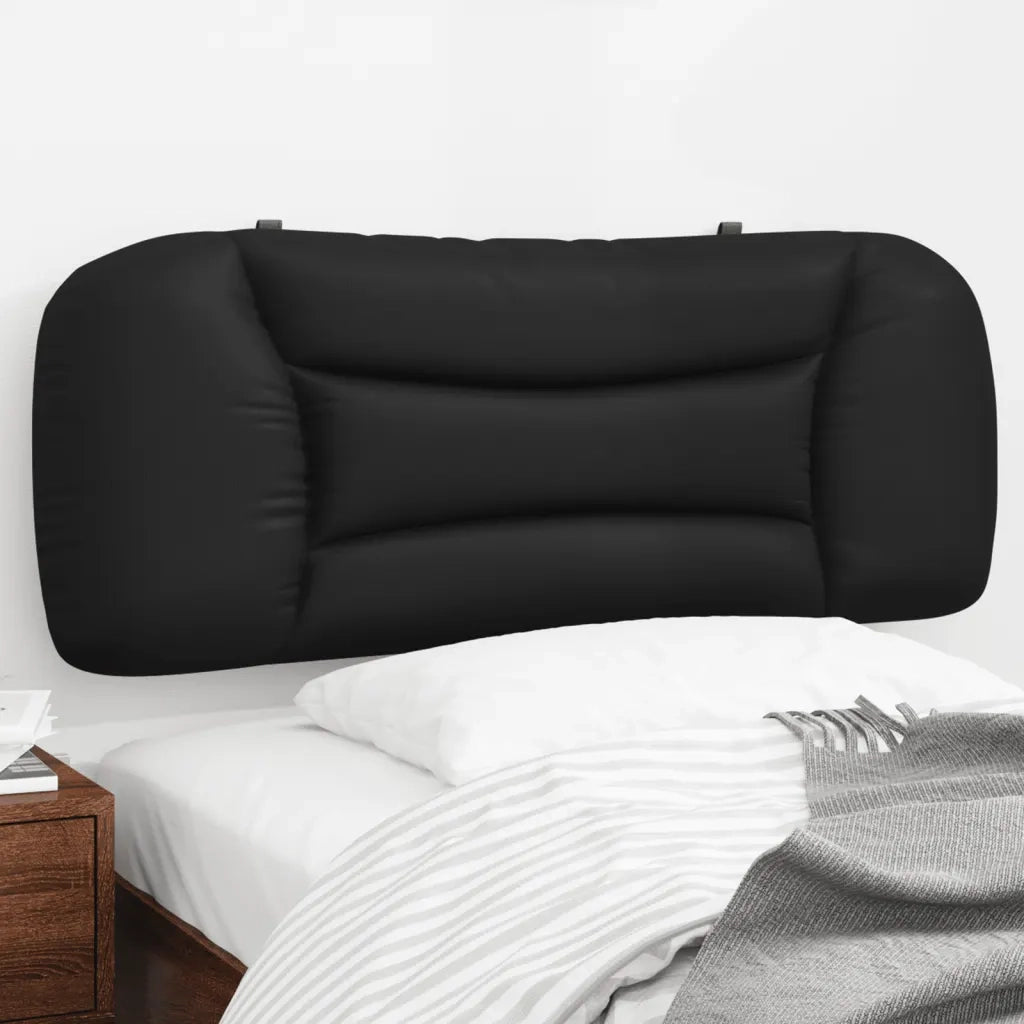 Cuscino Testiera Hvar Nero 100 cm in Similpelle 374556