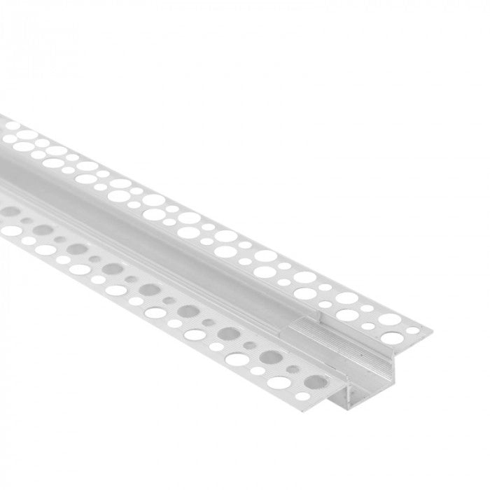 Profilo LED incasso GPS02 bianco diffusore trasparente 2m