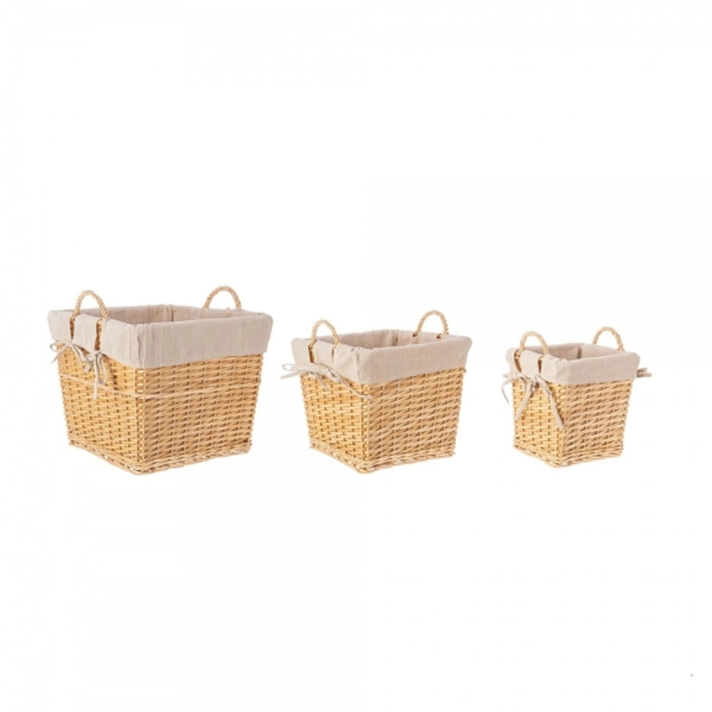 Cesta alesha quad.beige mis m