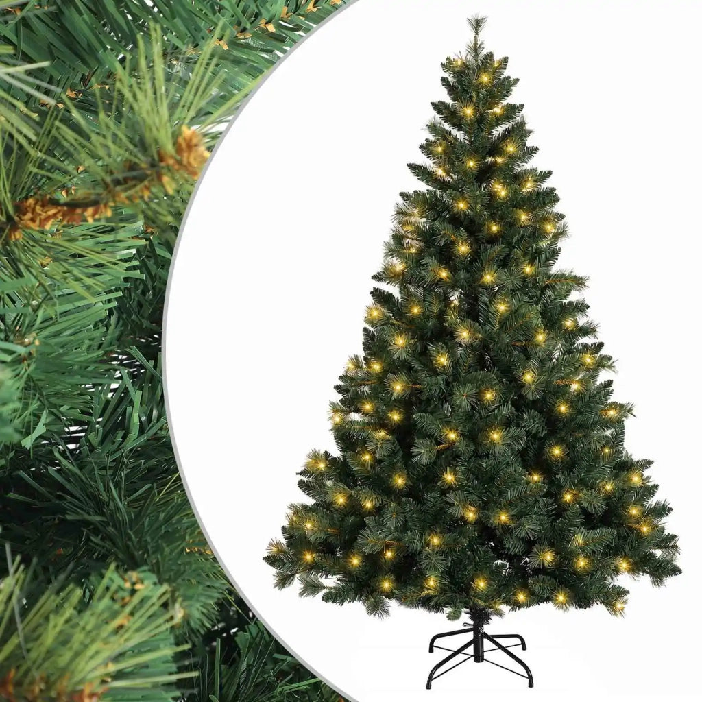 Albero di Natale Artificiale con Rami Pieghevoli 210 cm 300 LED 3466262
