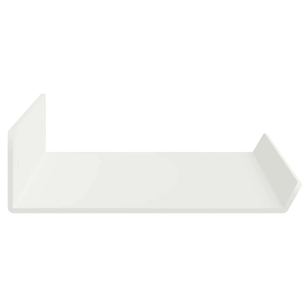 2 pz Mensola | Ripiano | Scaffale sospesa Bianco 40 x 8,5 x 2,5 cm Acciaio