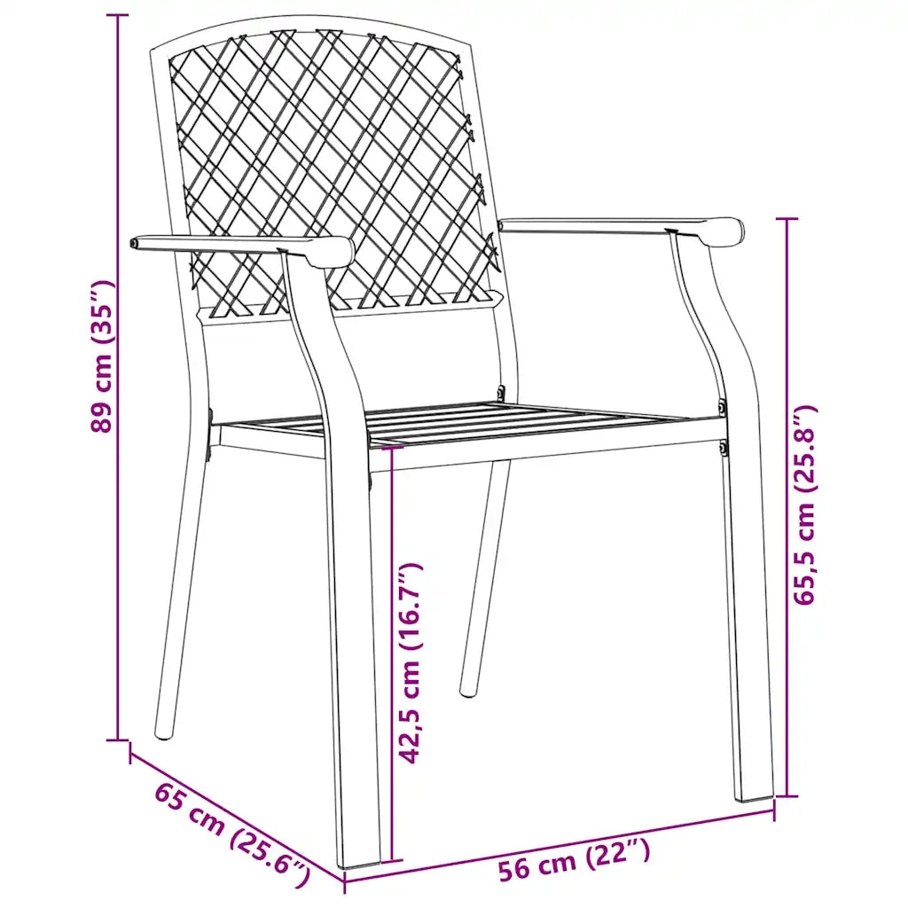 Set da Pranzo per Giardino 7 pcs Antracite 3379308