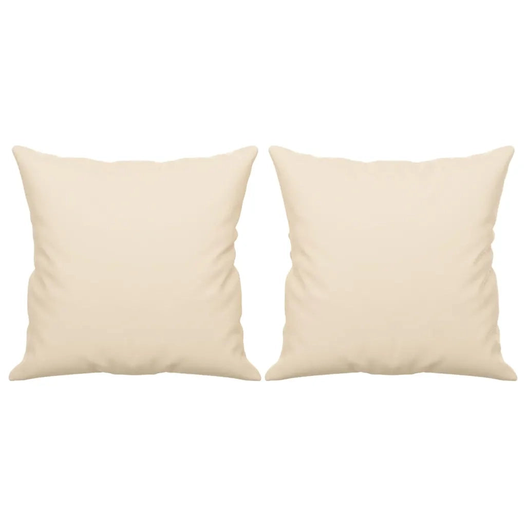 Divano a 2 Posti con Cuscini Beige 140 cm Tessuto Microfibra 3200976