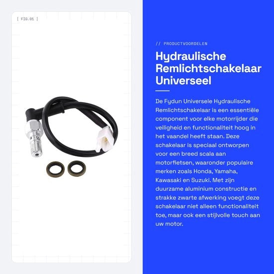 Filtro di luce per freno idraulico universale - compatibile con motori - M10 - affidabile e duraturo - facile da installare - perfetto per -