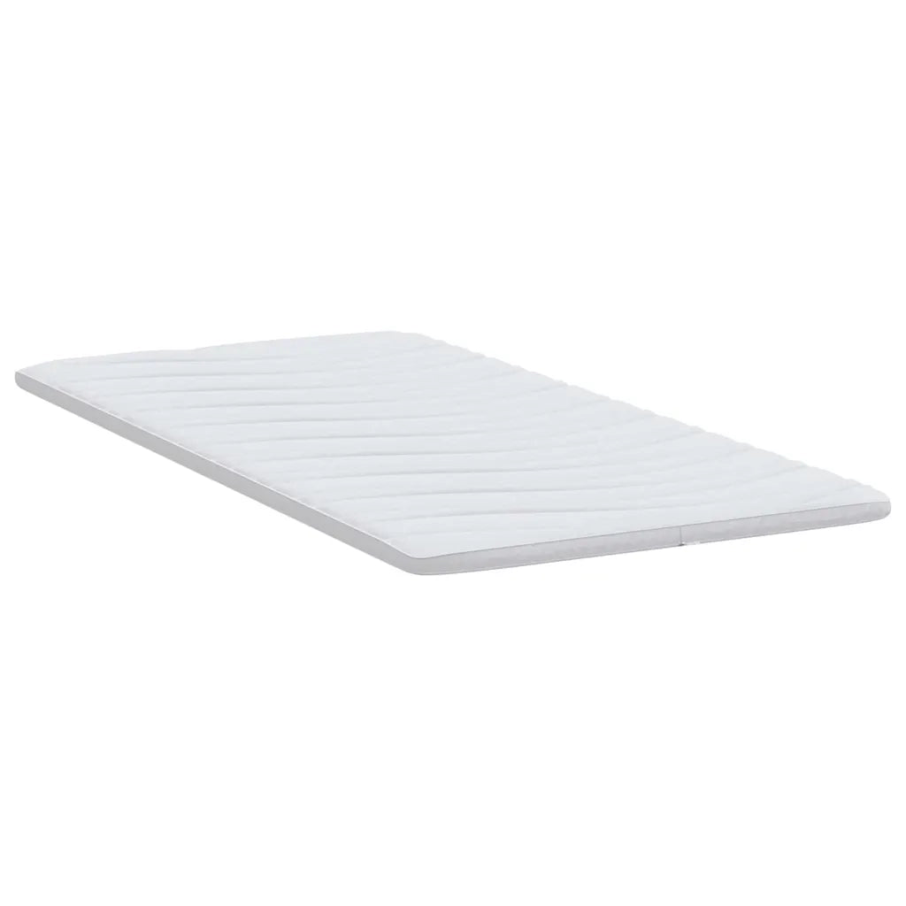 Topper per materasso Bianco 100 x 200 cm Tessuto a maglia 4106405