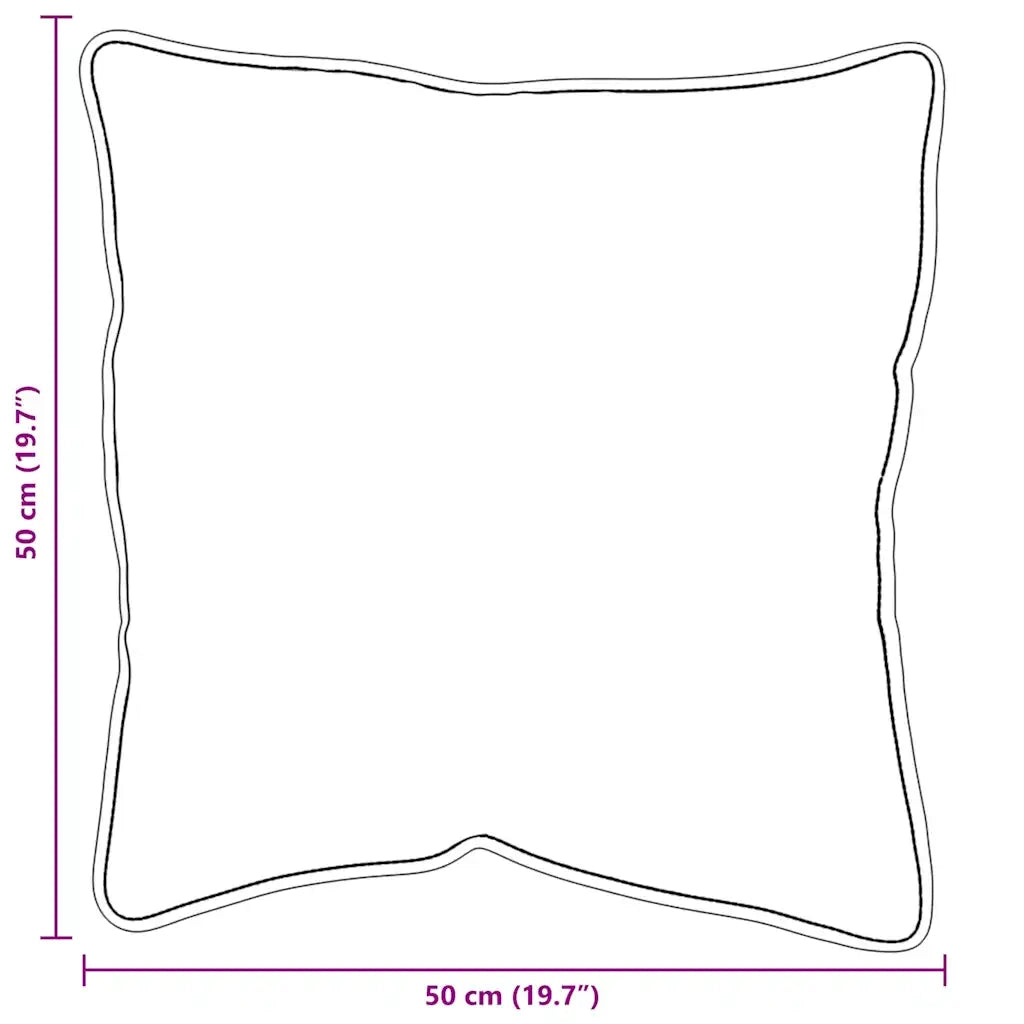 Cuscino con cuscino Bianco 51 x 51 x 20 cm Cotone e Poliestere 42007795