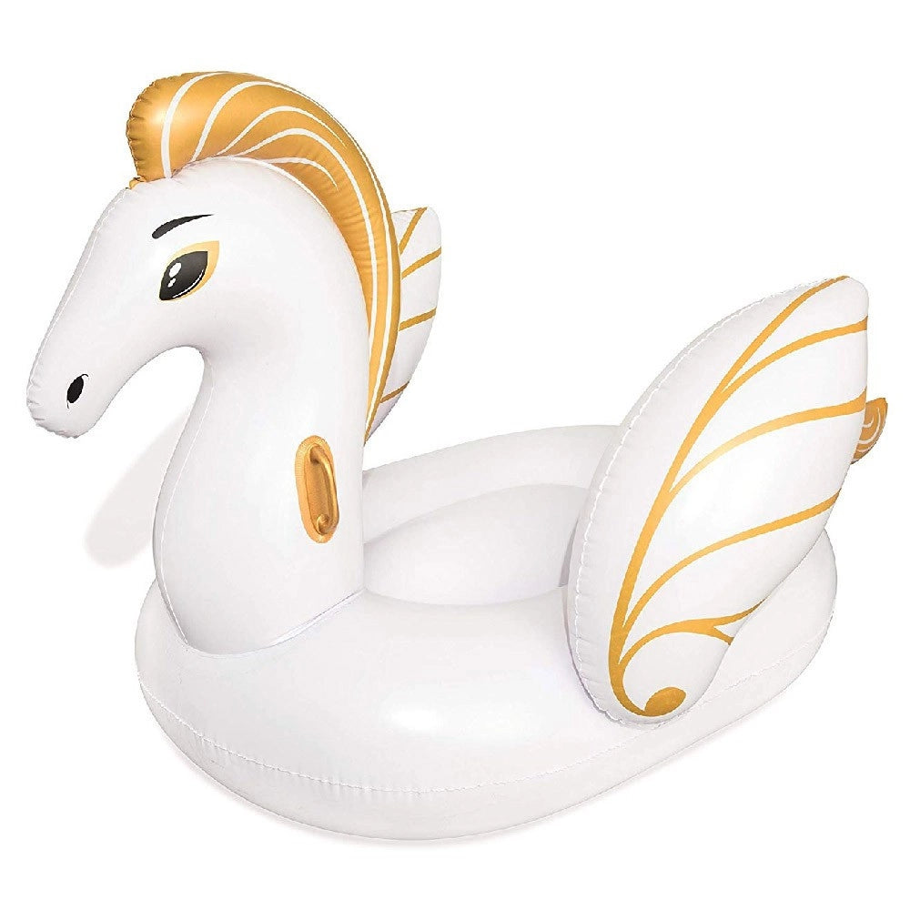 Cavallo Fashion Pegaso Cavalcabile Gigante 231 X 150 Cm Unicorno Bianco         